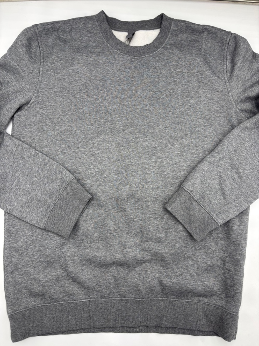 SKIMS Lounge Fleece Sweatshirt in Dark Heather Grey - Picture 1 of 7